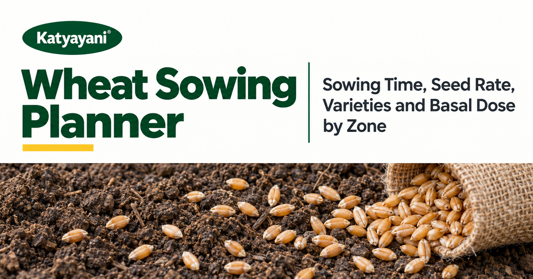 Wheat Sowing Planner: Sowing Time, Seed Rate, Varieties and Basal Dose by Zone
