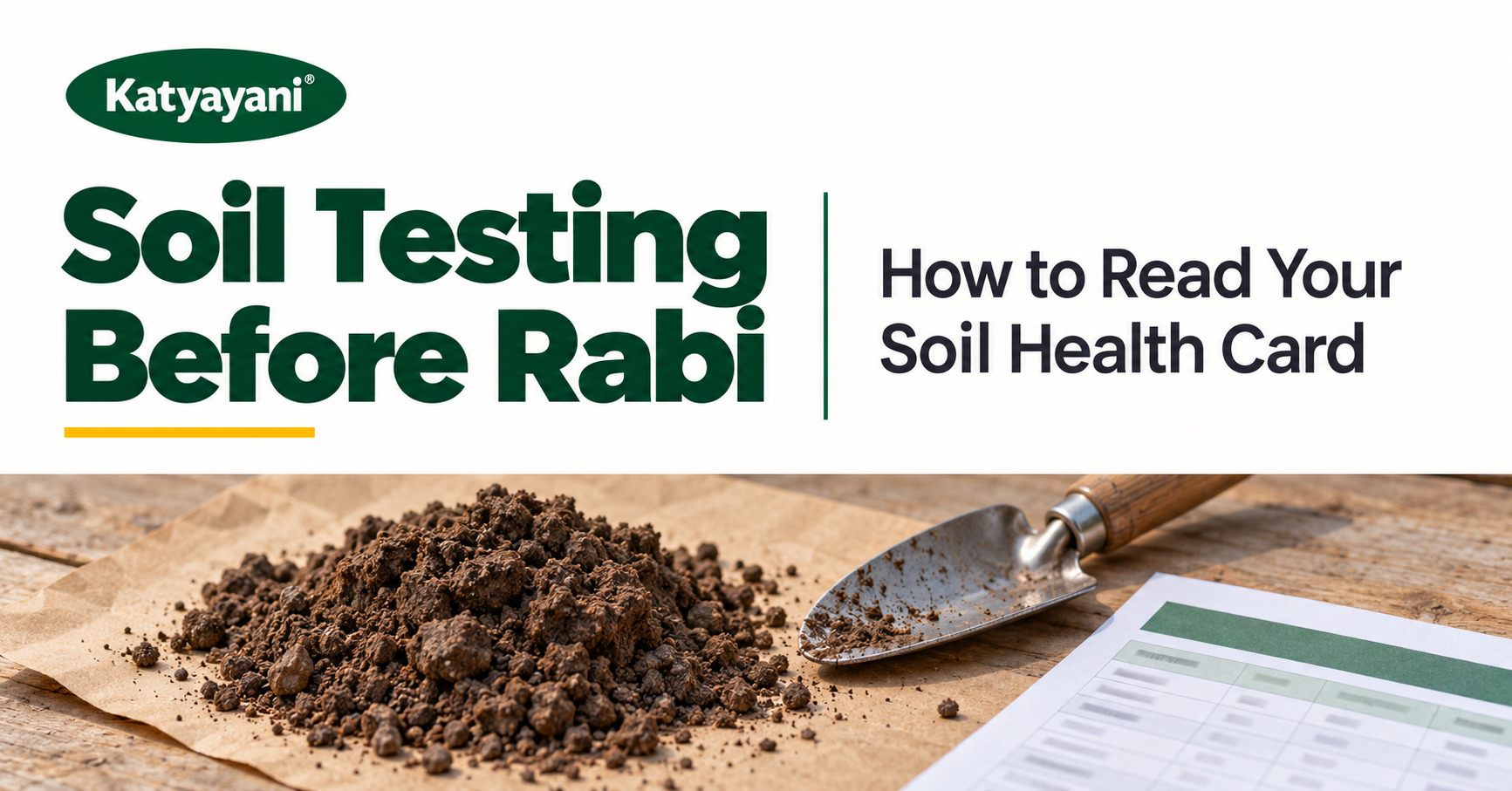 Soil Testing Before Rabi: How to Read Your Soil Health Card 