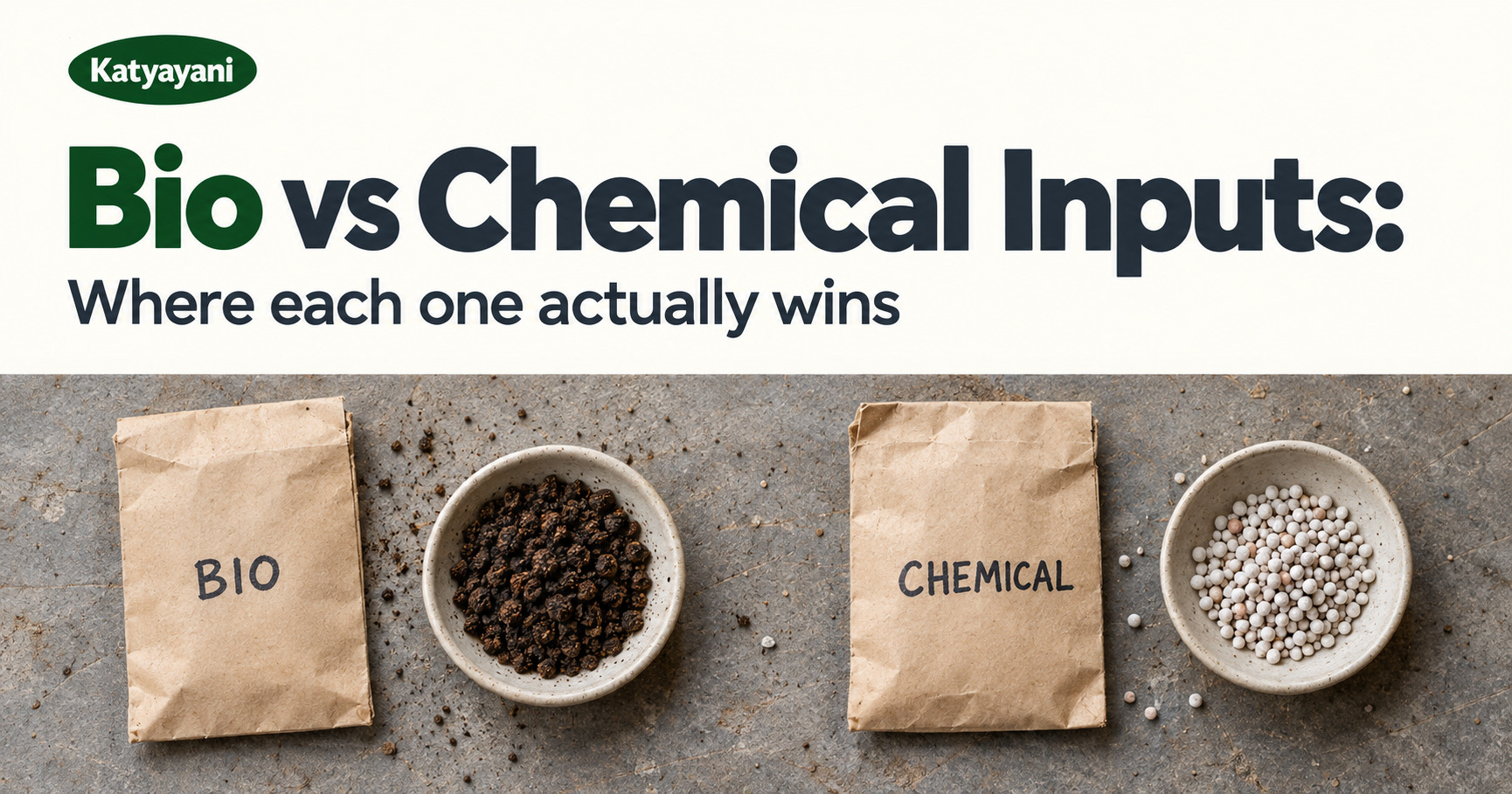 Bio vs chemical inputs: where each one actually wins