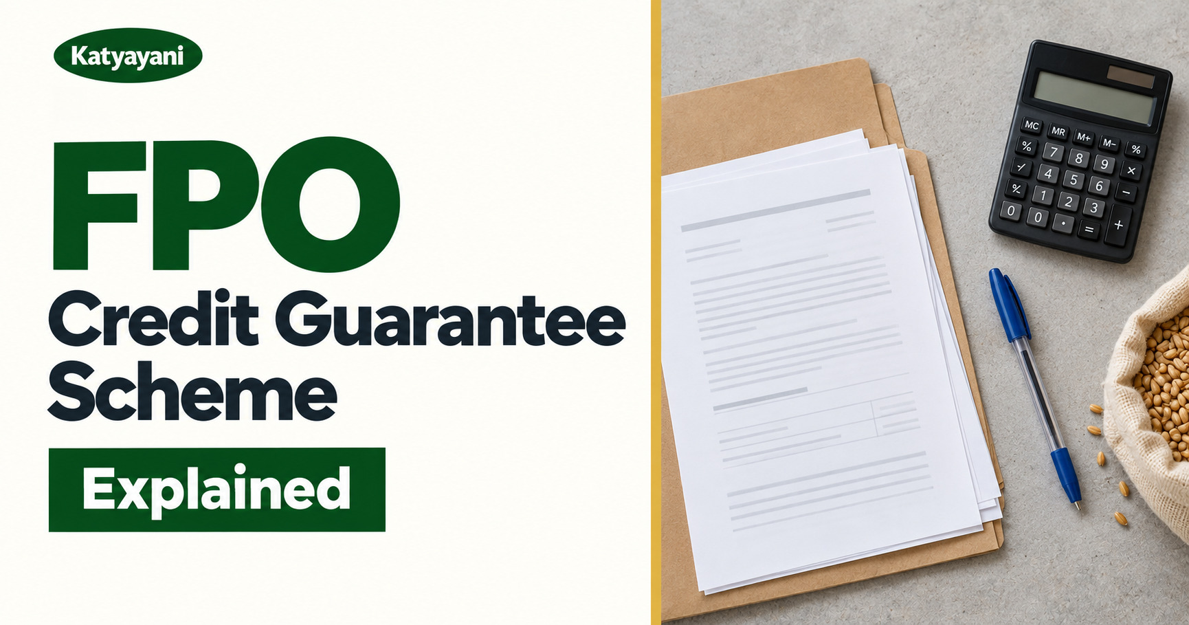 FPO Credit Guarantee Scheme Explained