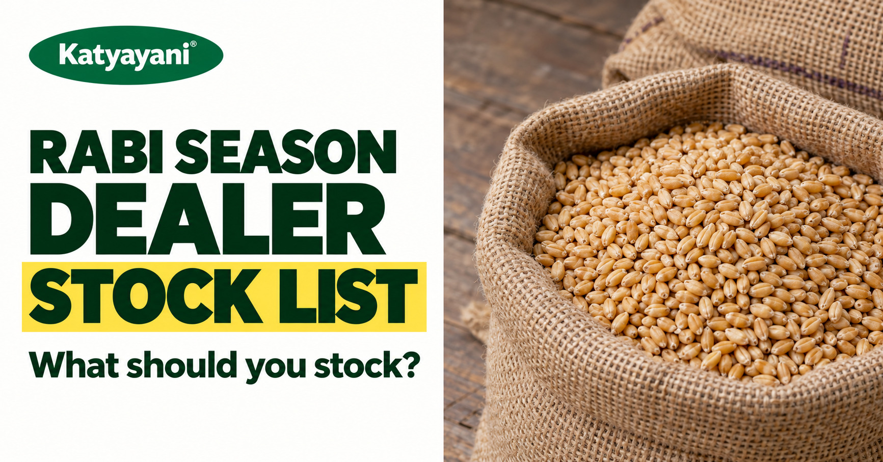 Agri Input Dealer Stock List: What Retailers Should Stock for Rabi Season
