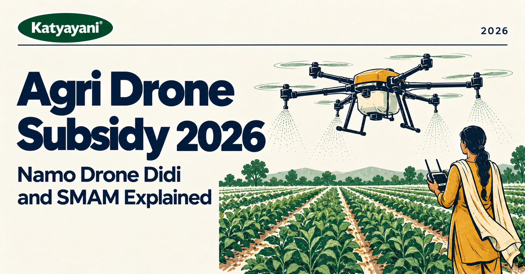 Agri Drone Subsidy 2026: Namo Drone Didi and SMAM Explained