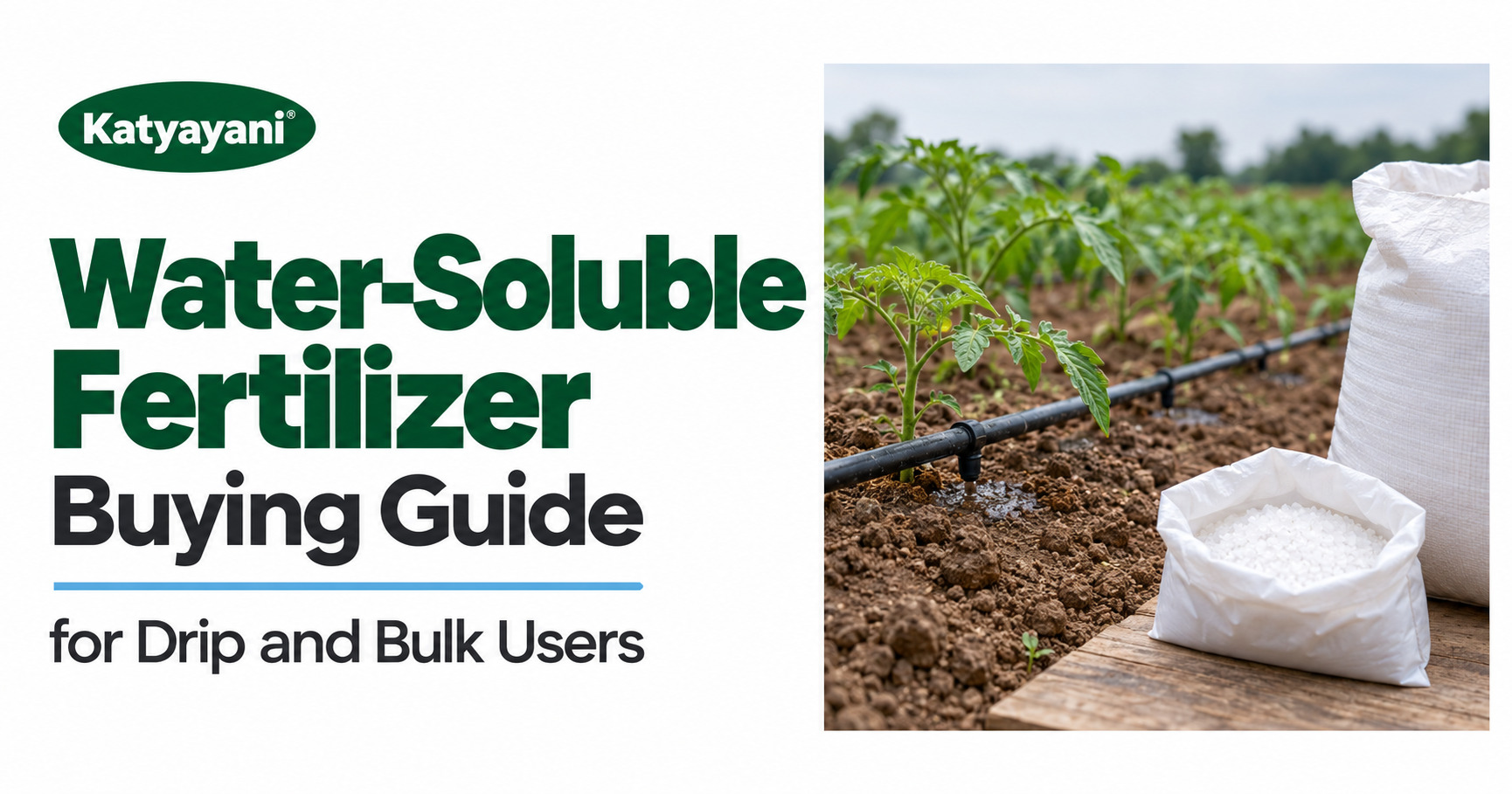 Water-Soluble Fertilizer Buying Guide for Drip and Bulk Users