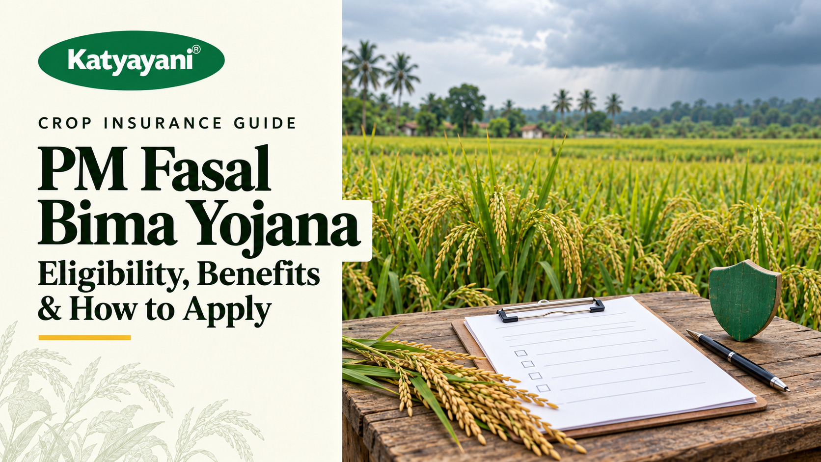 PM Fasal Bima Yojana: Eligibility, Benefits and How to Apply