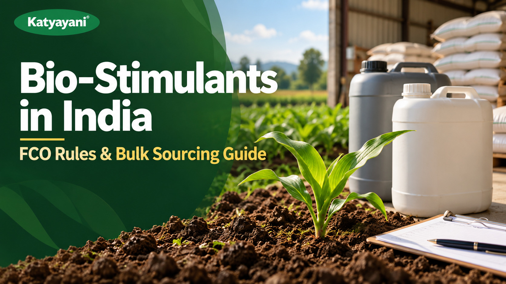 Bio-Stimulants in India: FCO Rules and Bulk Sourcing Guide