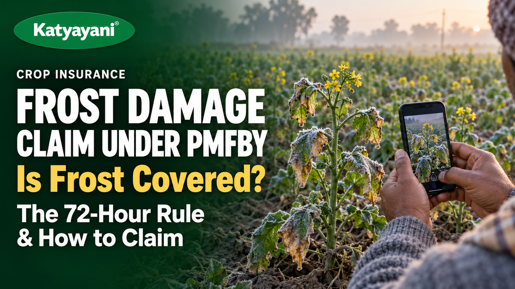 Frost Damage Claim under PMFBY: Is Frost Covered, the 72-Hour Rule and How to Claim