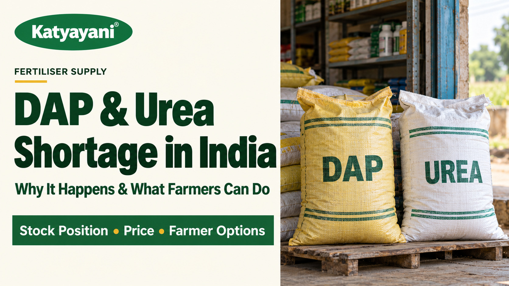 DAP and Urea Shortage in India: Why It Happens, Stock Position, Price and What Farmers Can Do