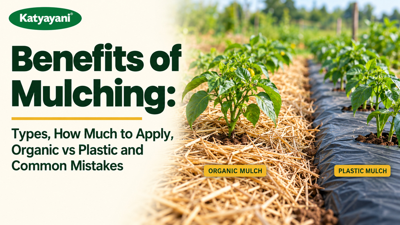 Benefits of Mulching: Types, How Much to Apply, Organic vs Plastic and Common Mistakes
