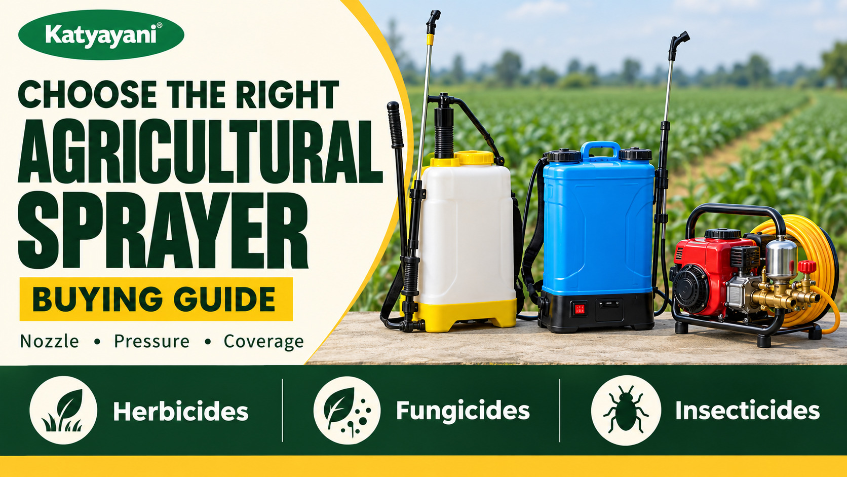 How to Choose the Right Agricultural Sprayer for Herbicides, Fungicides and Insecticides