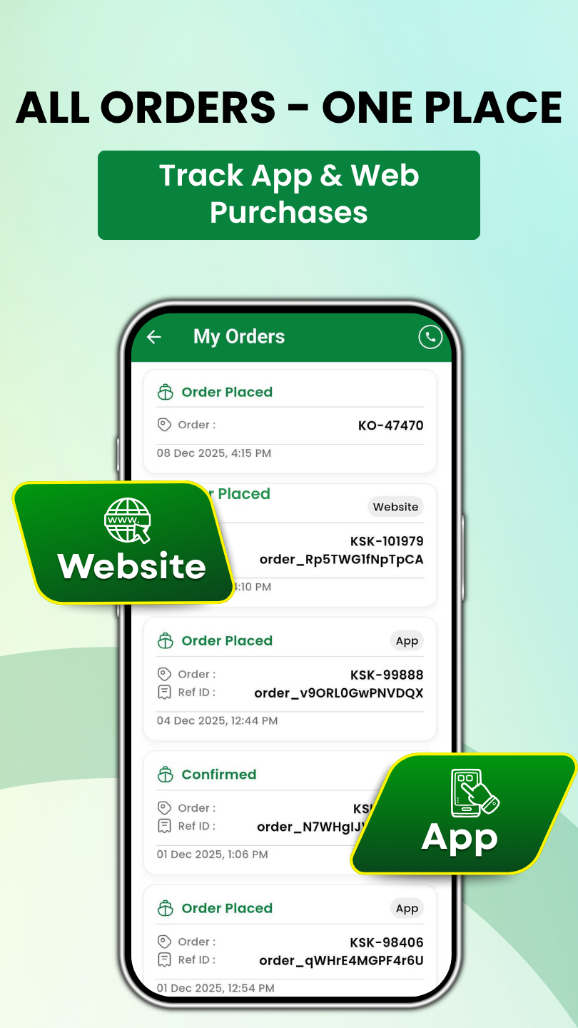 All Orders in One Place